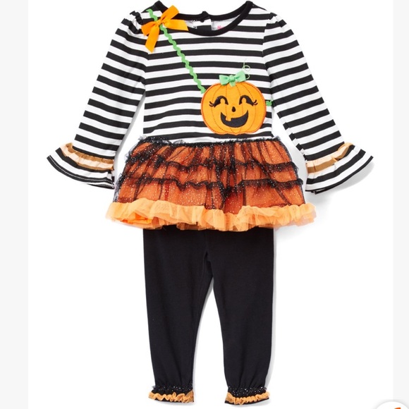 Nannette Other - SALE Black & White Striped Pumpkin Tunic & legging